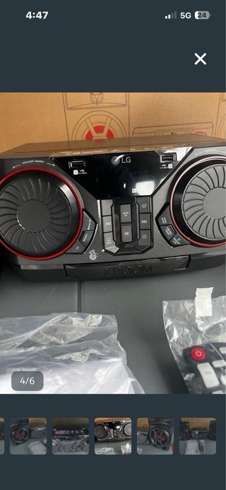 Minicadena LG XBOOM Negra