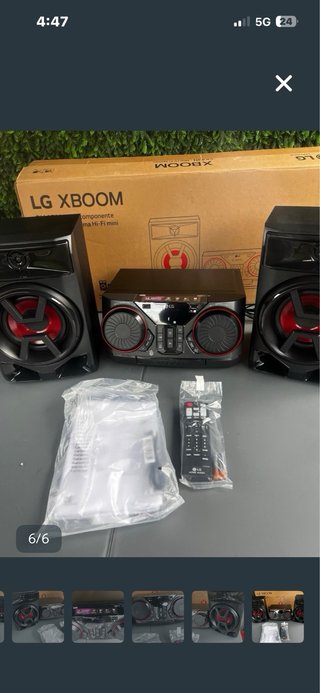 Minicadena LG XBOOM Negra