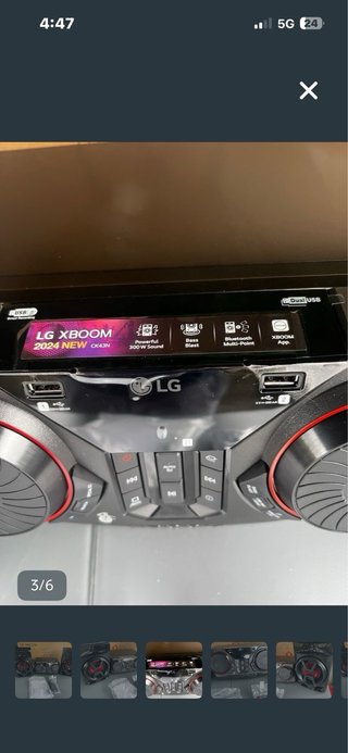 Minicadena LG XBOOM Negra