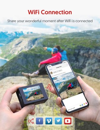 Cámara Acción Victure AC 800 4K WiFi