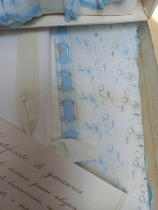 Lenzuola matrimoniali Bassetti vintage ricamate