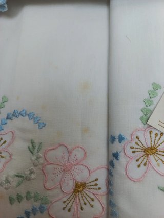 Lenzuola matrimoniali Bassetti vintage ricamate