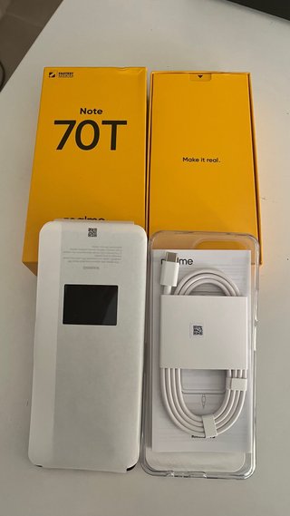 Realme Note 70T Caja y Accesorios