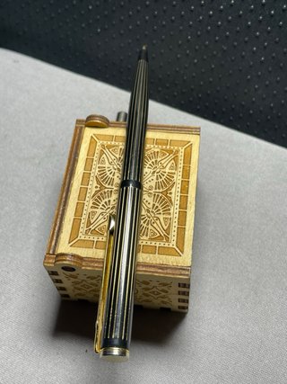 Bolígrafo Sello Goldring Bañado Oro 24k Vintage