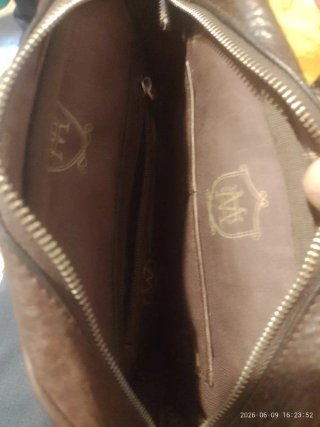 Bolso de hombre Massimo Dutti marrón