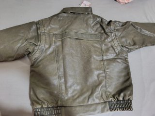 Chaqueta Desigual efecto piel verde oliva