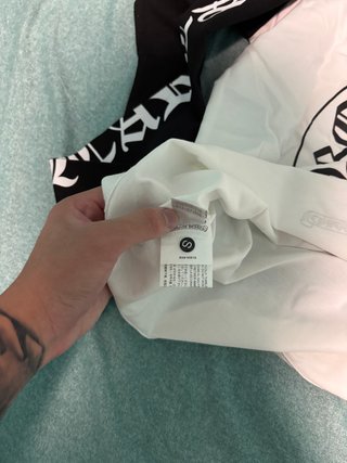 Camiseta Manga Larga Chrome Hearts Negra/Blanca