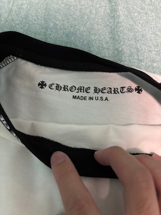 Camiseta Manga Larga Chrome Hearts Negra/Blanca