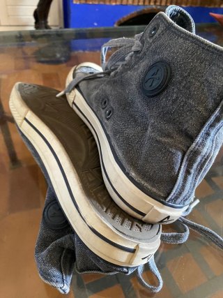 Lote de 3 pares de Zapatillas tipo Converse.