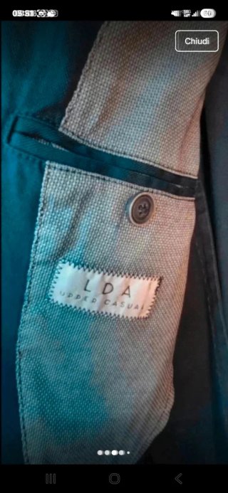 Giacca blazer uomo Lda upper class cotone L