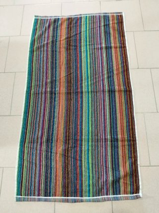 Asciugamano cotone 100% righe multicol. 130*70