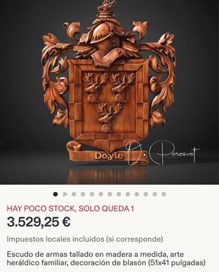Escudo heráldico Murcia madera tallada