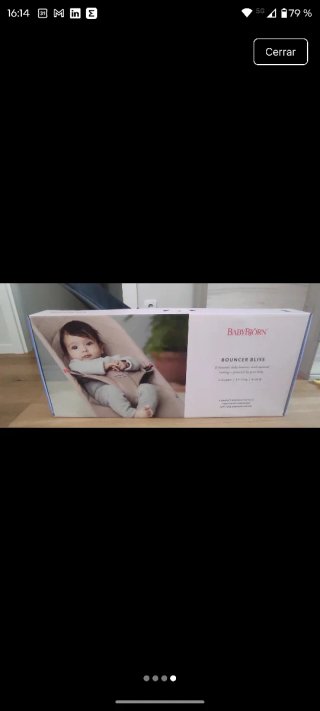 Hamaca Babybjorn gris