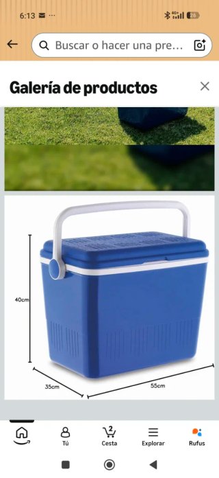 Nevera Portátil Campos 42L Azul
