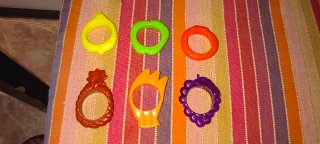 Servilleteros Frutas Danone Plástico