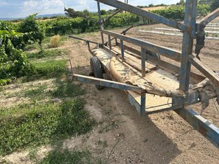 Carro para tubos de riego
