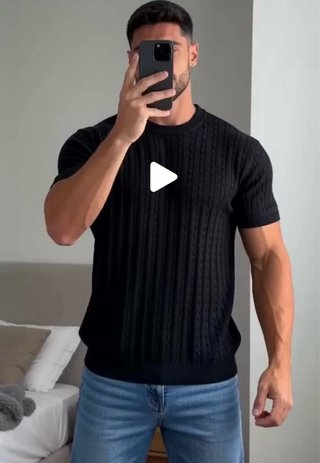 Jersey fino verano gris trenzado