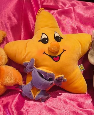 Peluche Estrella con Ranita Morada