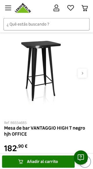 4 Mesas altas terraza bar Vantaggio hjh OFFICE neg