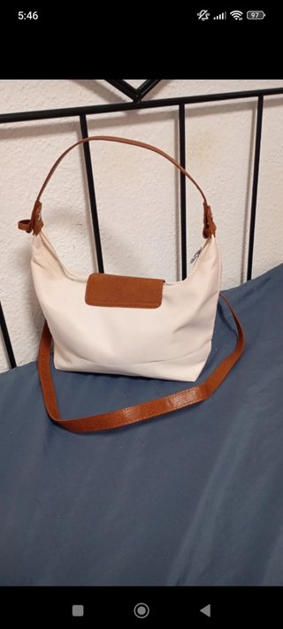 Bolso beige y marrón nuevo