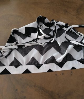 Conjunto top y shorts zigzag