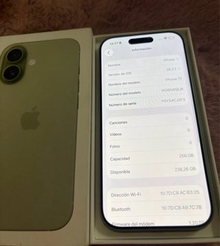 iPhone 17 256GB Verde