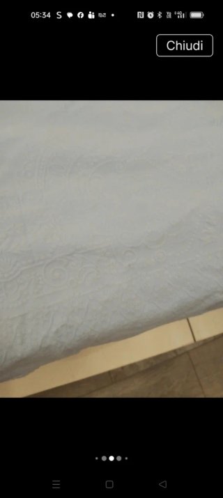 Copriletto estivo vintage Celeste polvere