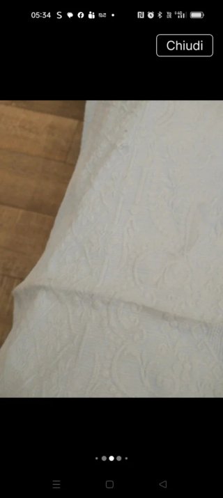 Copriletto estivo vintage Celeste polvere