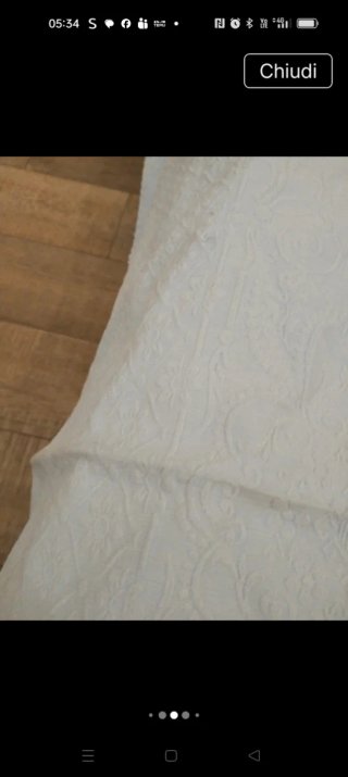 Copriletto estivo vintage Celeste polvere