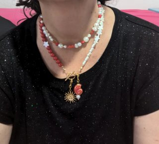Lote Collares Estrella y Perlas