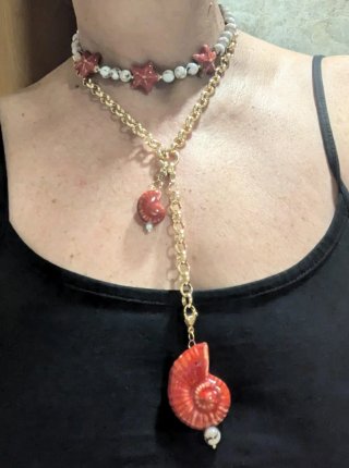 Lote Collares Estrella y Perlas