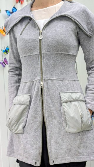 Chaqueta Larga Armani Exchange Gris Talla XS