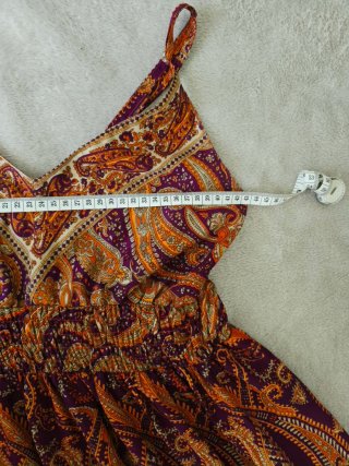 Abito lungo seta indiana paisley tg unica