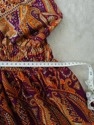 Abito lungo seta indiana paisley tg unica