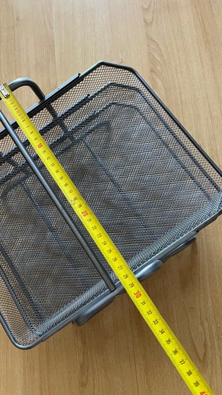 Organizador de sobremesa metálico gris
