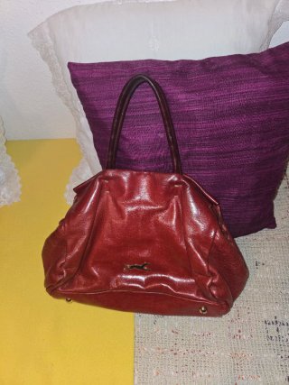 Bolso Bimba y Lola Burdeos Piel