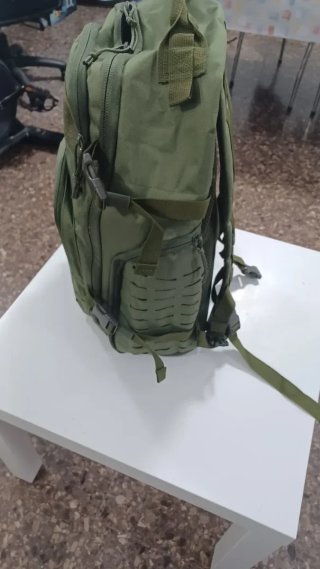 Mochila verde militar escolar o viaje