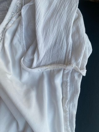 Blusa Hollister Blanca Talla S