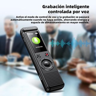 GONIKLI F1 Grabadora Voz Espia 64GB USB MP3 HiFi