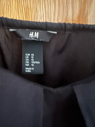Vestido H&M Negro Talla 40