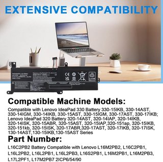 ACXILEXY L16C2PB2 Batería 30Wh 7.6V Lenovo IdeaPad