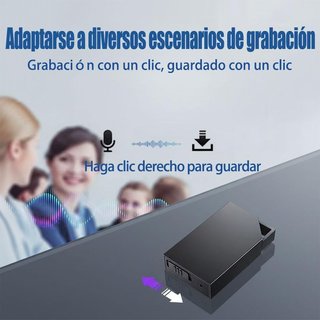 GONIKLI grabadora activación por voz 64GB mini USB