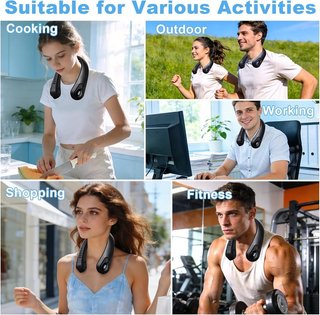 FYALLASO TF02 Ventilador Cuello 360° Sin Aspas