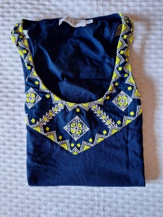 Camiseta tirantes Indi&Cold bordada S