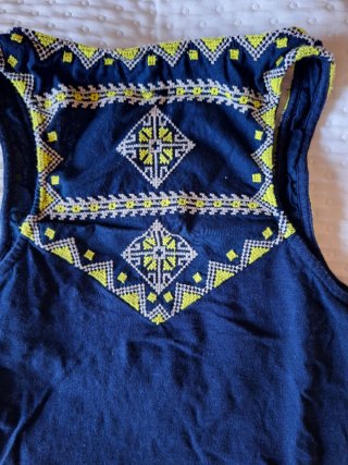 Camiseta tirantes Indi&Cold bordada S