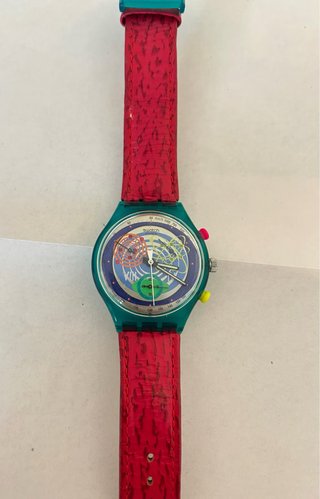 Swatch Chrono Pink Springs