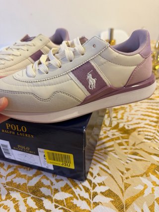 Zapatillas Polo Ralph Lauren Beige/Rosa Talla 37
