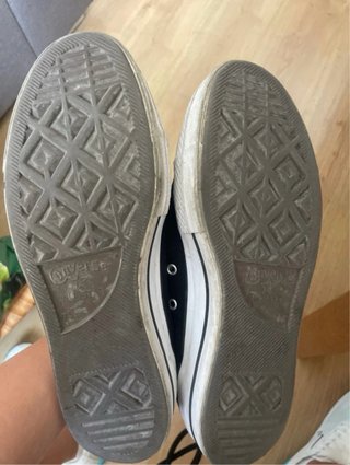 Converse Doble Suela Caña Alta Negras T41