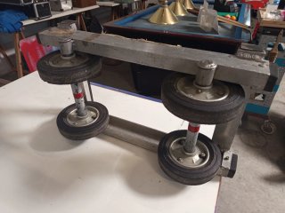 Carro para transportar mesas de billar
