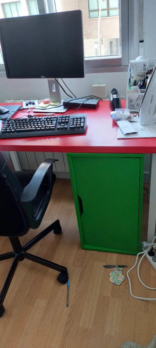 Escritorio Ikea Rojo Vintage